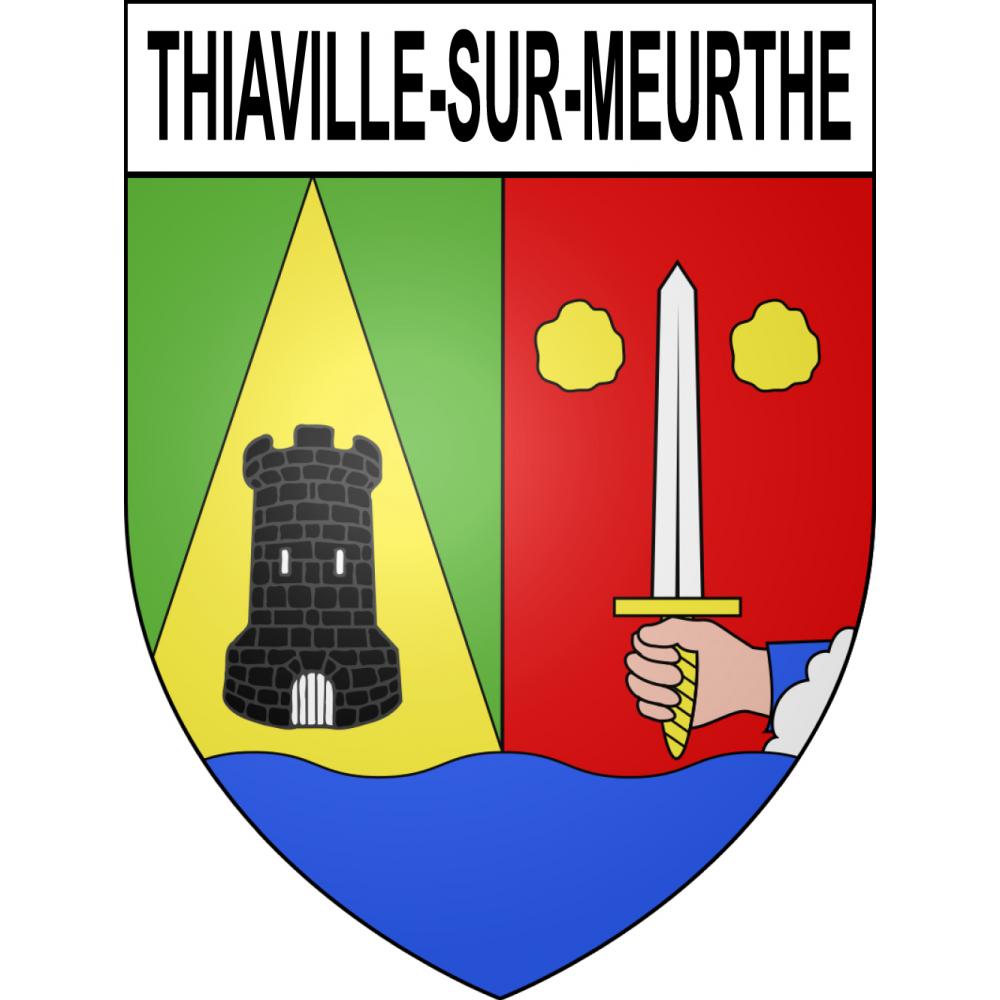 Pegatinas escudo de armas de Thiaville-sur-Meurthe adhesivo de la etiqueta engomada