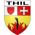 Pegatinas escudo de armas de Thil adhesivo de la etiqueta engomada