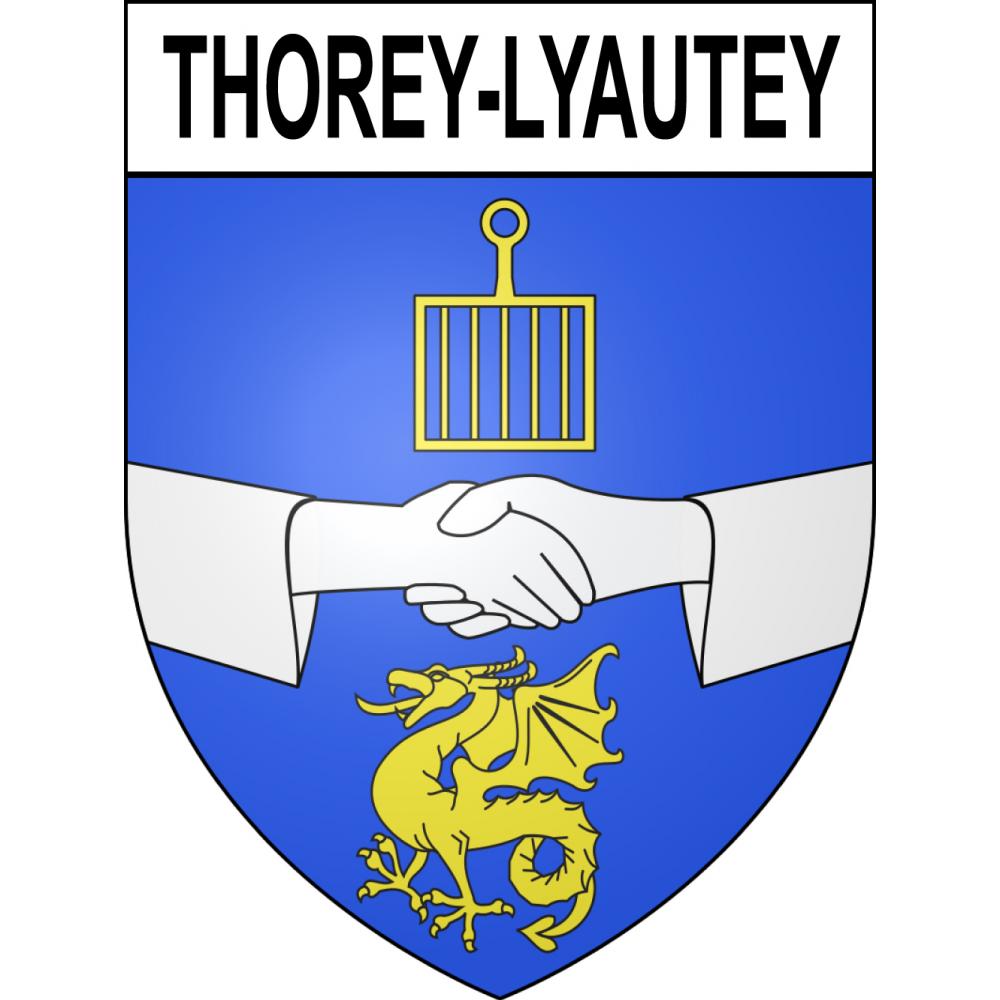 Thorey-Lyautey 54 ville sticker blason écusson autocollant adhésif