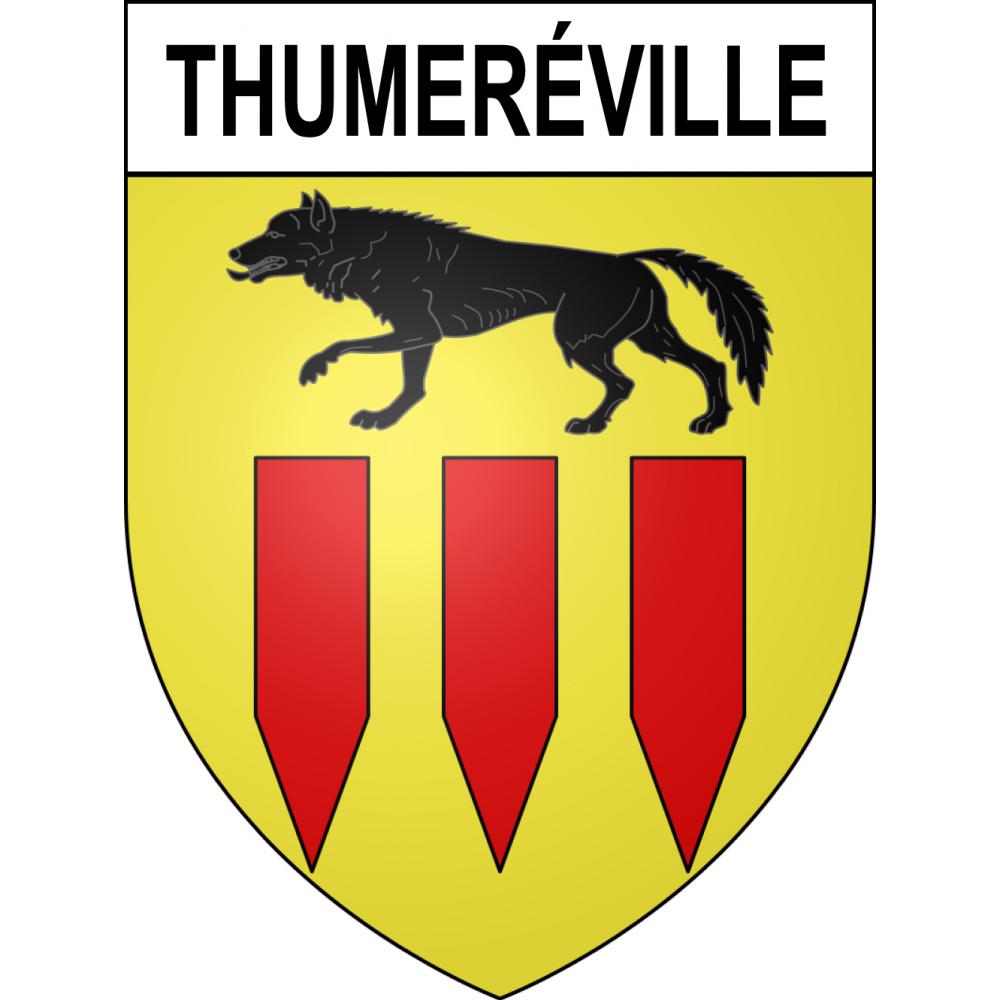 Pegatinas escudo de armas de Thumeréville adhesivo de la etiqueta engomada