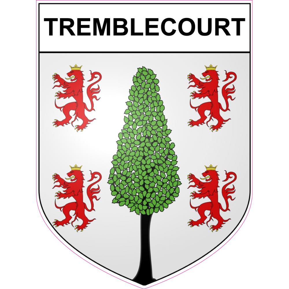 Tremblecourt 54 ville sticker blason écusson autocollant adhésif
