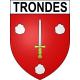 Trondes Sticker wappen, gelsenkirchen, augsburg, klebender aufkleber