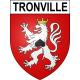 Pegatinas escudo de armas de Tronville adhesivo de la etiqueta engomada