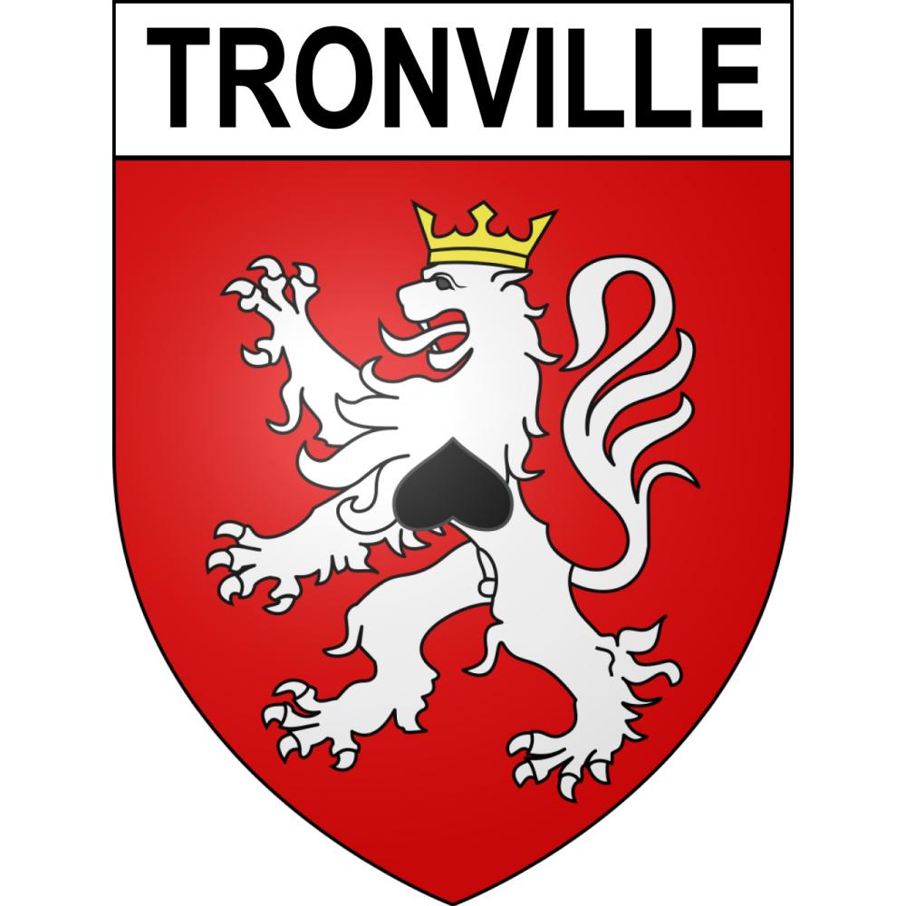 Tronville 54 ville sticker blason écusson autocollant adhésif