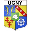 Stickers coat of arms Ugny adhesive sticker