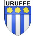 Stickers coat of arms Uruffe adhesive sticker