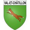 Val-et-Châtillon 54 ville sticker blason écusson autocollant adhésif