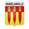 Pegatinas escudo de armas de Vandelainville adhesivo de la etiqueta engomada