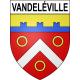 Pegatinas escudo de armas de Vandeléville adhesivo de la etiqueta engomada