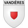 Vandières 54 ville sticker blason écusson autocollant adhésif