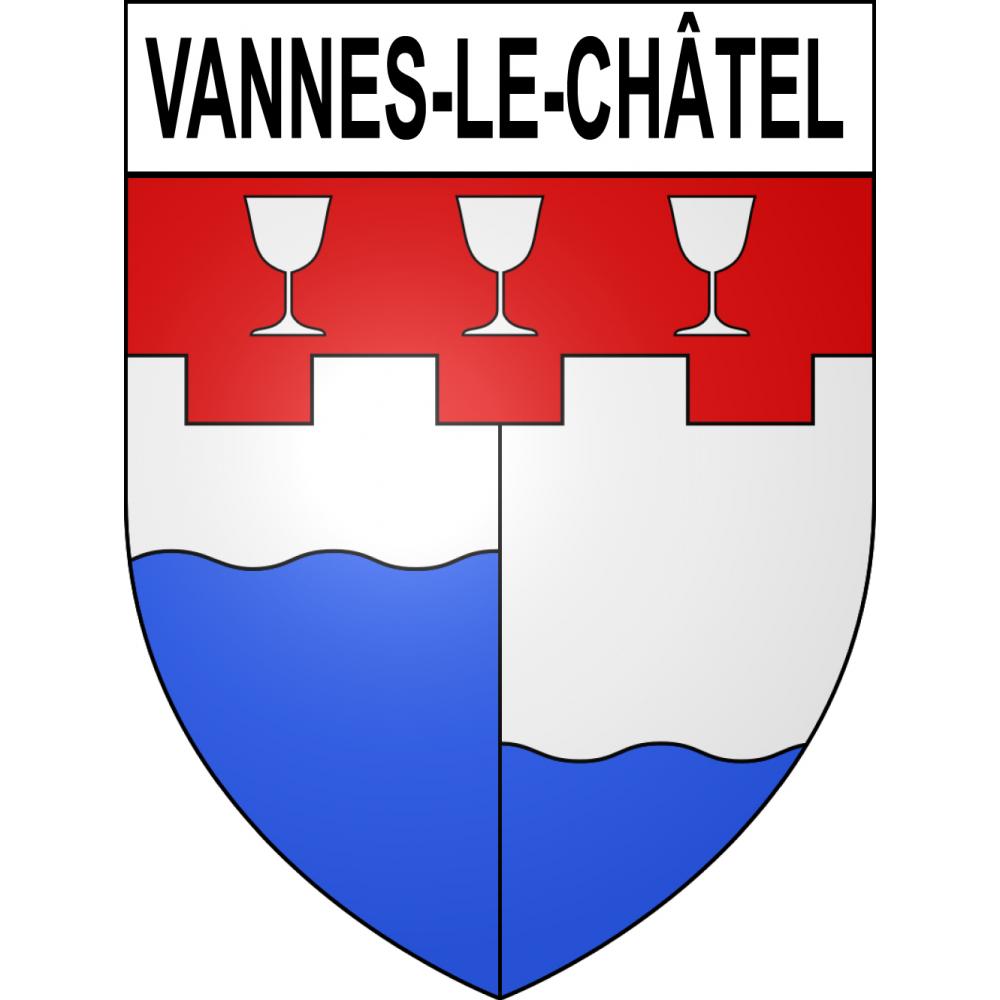 Vannes-le-Châtel Sticker wappen, gelsenkirchen, augsburg, klebender aufkleber