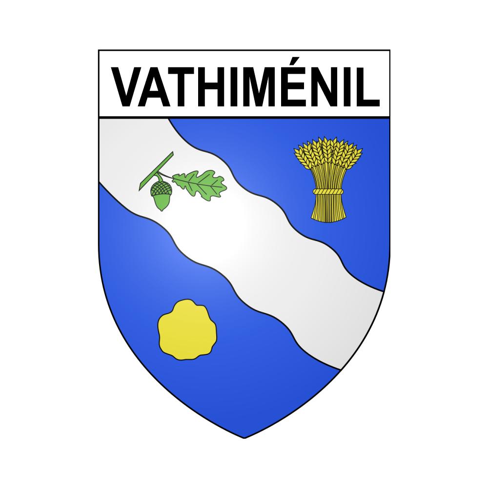 Pegatinas escudo de armas de Vathiménil adhesivo de la etiqueta engomada