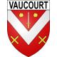 Vaucourt 54 ville sticker blason écusson autocollant adhésif