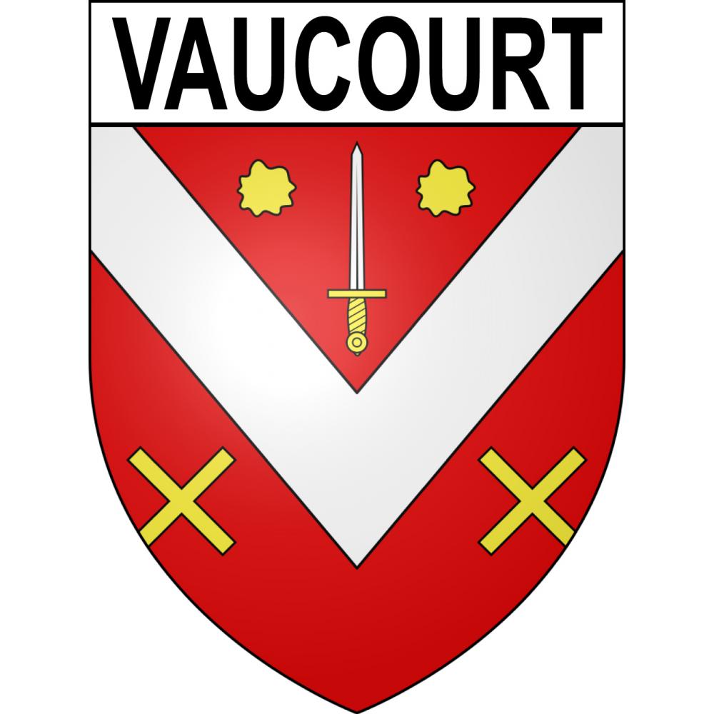 Stickers coat of arms Vaucourt adhesive sticker
