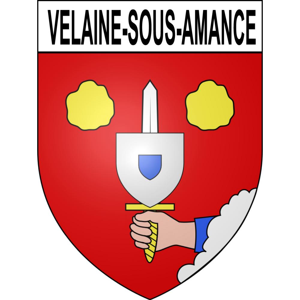 Velaine-sous-Amance 54 ville sticker blason écusson autocollant adhésif
