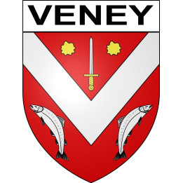 Pegatinas escudo de armas de Veney adhesivo de la etiqueta engomada