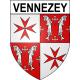Vennezey 54 ville sticker blason écusson autocollant adhésif