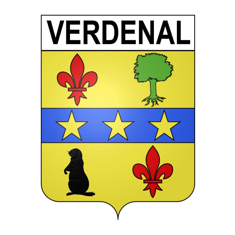 Verdenal 54 ville sticker blason écusson autocollant adhésif