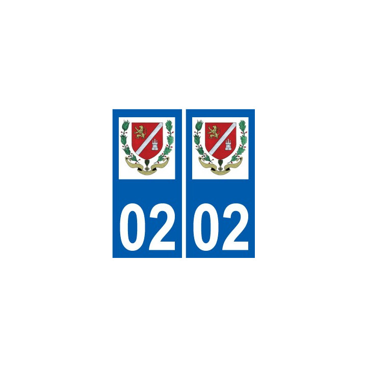 02 étreux logo ville autocollant plaque sticker