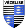 Pegatinas escudo de armas de Vézelise adhesivo de la etiqueta engomada