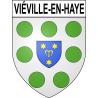 Pegatinas escudo de armas de Viéville-en-Haye adhesivo de la etiqueta engomada