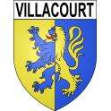 Villacourt 54 ville sticker blason écusson autocollant adhésif