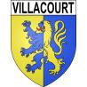Pegatinas escudo de armas de Villacourt adhesivo de la etiqueta engomada