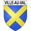 Stickers coat of arms Ville-au-Val adhesive sticker