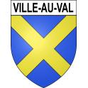 Ville-au-Val 54 ville sticker blason écusson autocollant adhésif