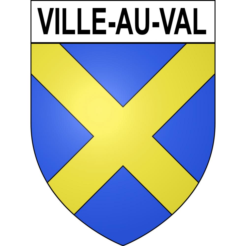 Ville-au-Val Sticker wappen, gelsenkirchen, augsburg, klebender aufkleber