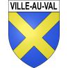 Ville-au-Val Sticker wappen, gelsenkirchen, augsburg, klebender aufkleber