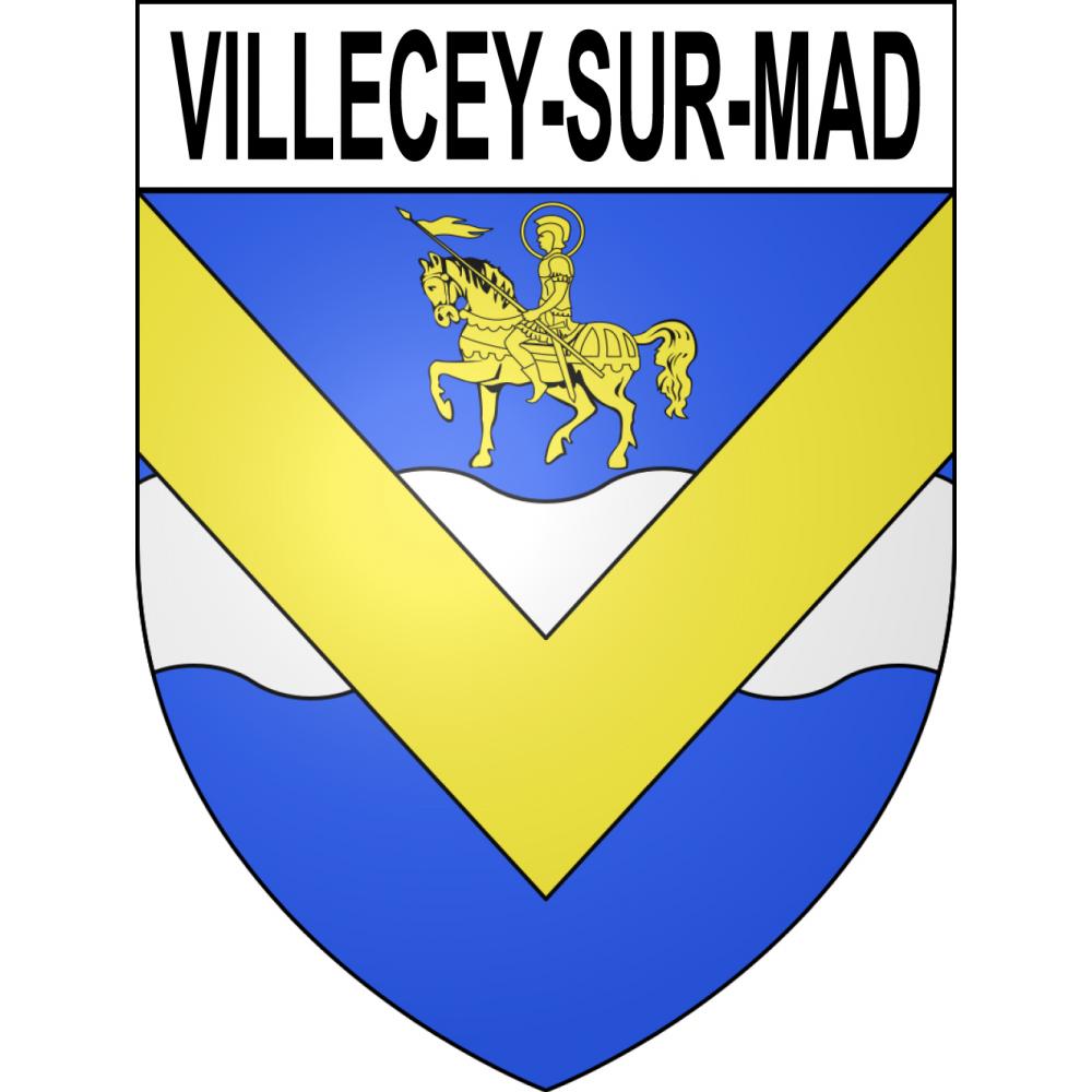 Villecey-sur-Mad 54 ville sticker blason écusson autocollant adhésif