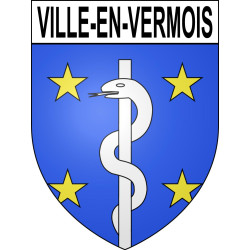 Stickers coat of arms Ville-en-Vermois adhesive sticker