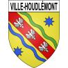 Pegatinas escudo de armas de Ville-Houdlémont adhesivo de la etiqueta engomada