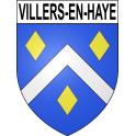 Pegatinas escudo de armas de Villers-en-Haye adhesivo de la etiqueta engomada