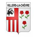 Pegatinas escudo de armas de Villers-la-Chèvre adhesivo de la etiqueta engomada