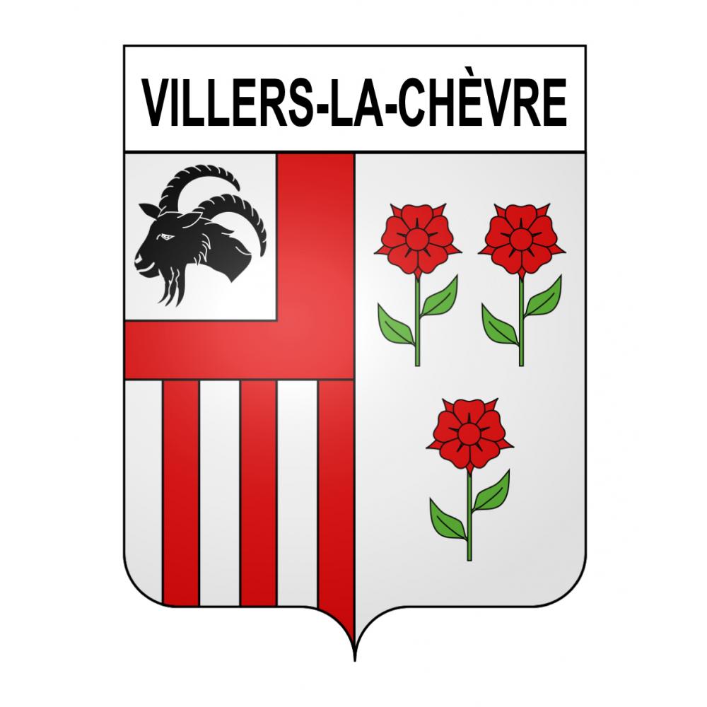 Villers-la-Chèvre 54 ville sticker blason écusson autocollant adhésif