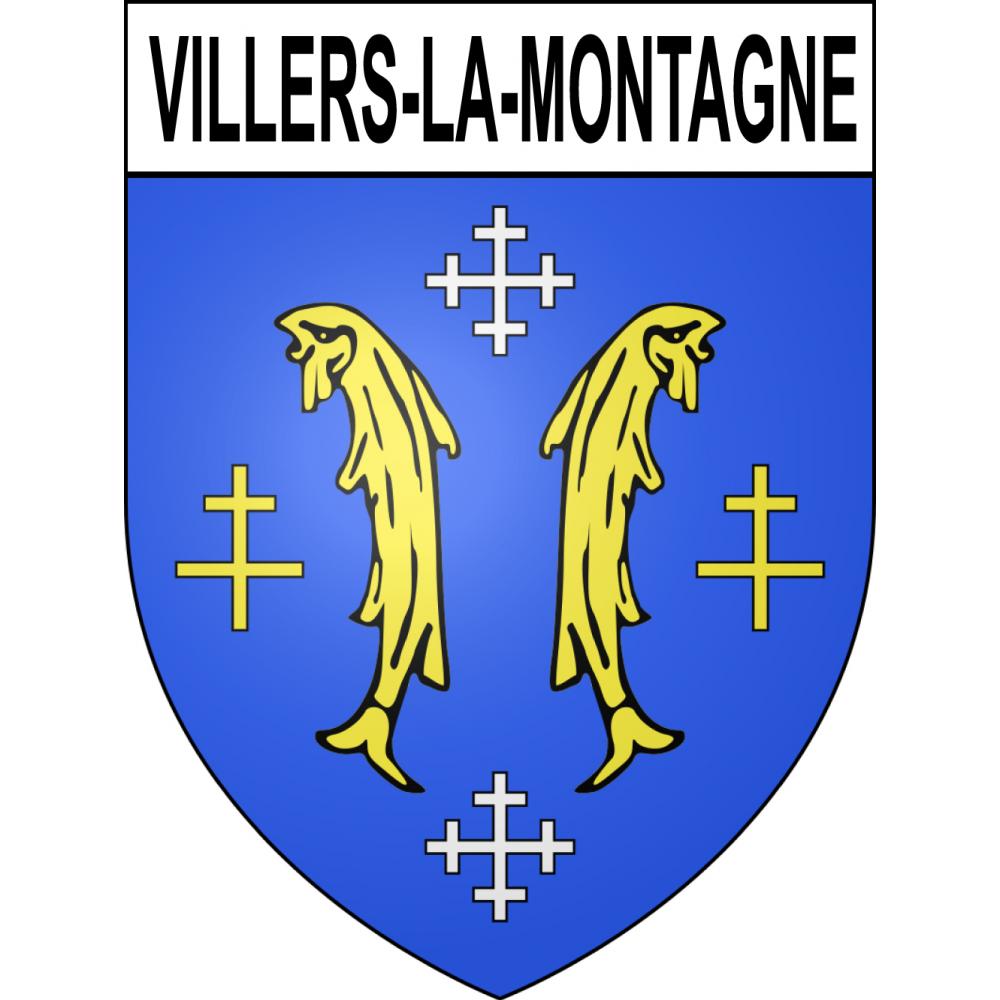 Villers-la-Montagne Sticker wappen, gelsenkirchen, augsburg, klebender aufkleber