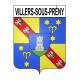 Villers-sous-Prény 54 ville sticker blason écusson autocollant adhésif
