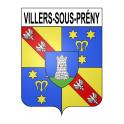 Pegatinas escudo de armas de Villers-sous-Prény adhesivo de la etiqueta engomada