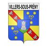 Pegatinas escudo de armas de Villers-sous-Prény adhesivo de la etiqueta engomada