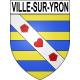 Ville-sur-Yron 54 ville sticker blason écusson autocollant adhésif