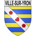 Stickers coat of arms Ville-sur-Yron adhesive sticker