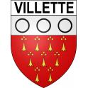 Stickers coat of arms Villette adhesive sticker