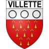 Villette Sticker wappen, gelsenkirchen, augsburg, klebender aufkleber