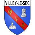Pegatinas escudo de armas de Villey-le-Sec adhesivo de la etiqueta engomada
