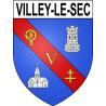 Pegatinas escudo de armas de Villey-le-Sec adhesivo de la etiqueta engomada