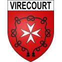 Virecourt 54 ville sticker blason écusson autocollant adhésif