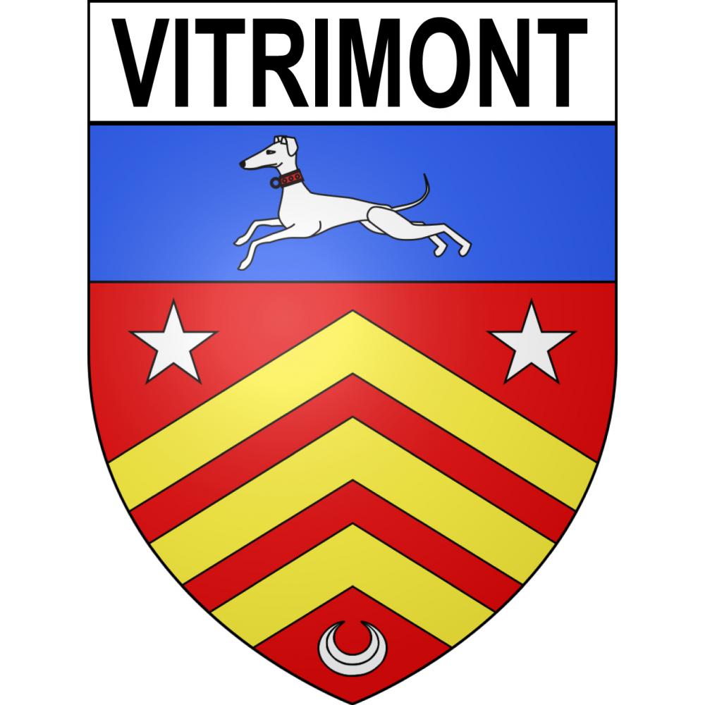 Pegatinas escudo de armas de Vitrimont adhesivo de la etiqueta engomada