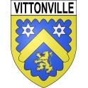Vittonville 54 ville sticker blason écusson autocollant adhésif
